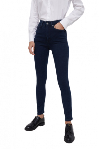 CK HIGH RISE SKINNY SOFT BLUE BLACK