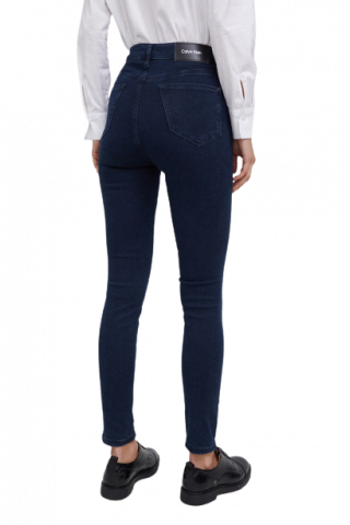 CK HIGH RISE SKINNY SOFT BLUE BLACK