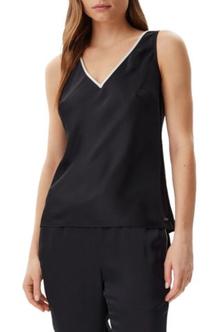 CALVIN KLEIN TECH SATIN NS TOP BLACK - 358006