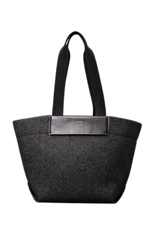 CALVIN KLEIN - RAFFIA MEDIUM SHOPPER BLACK - 358374