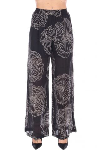 MEIMEIJ PANTS 54%LY,46%RA MULTI BEIGE - 358285