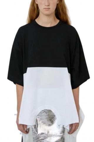 MEIMEIJ T-SHIRT M5PX01_10791 BLACK-WHITE - 357935