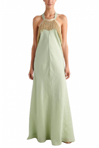 AUGUST MAXI DRESS S24A7168 PISTACHIO