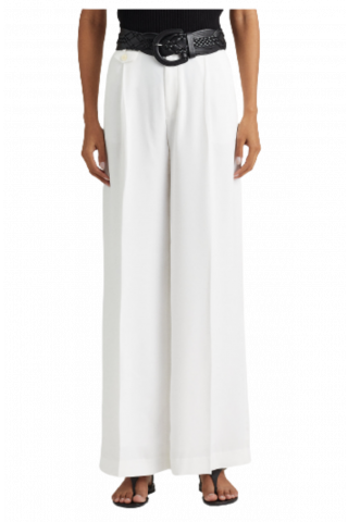 RALPH LAUREN TRIPLE GEORGETTE- PANT WHITE