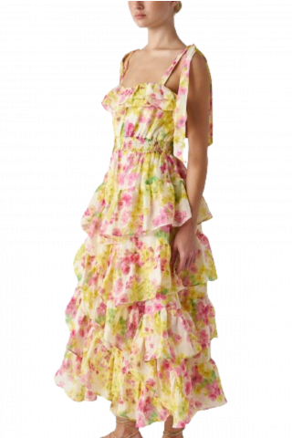 AUGUST DRESS S24A7077 FLORAL ONE COLOR