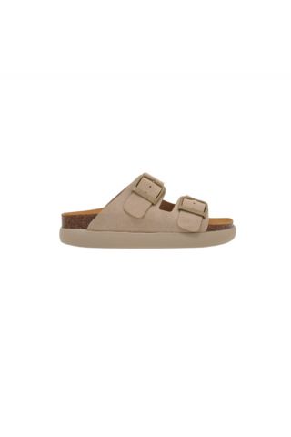 SCHOLL NOELLE CHUNKY SUEDE SA WOMENS BEIGE