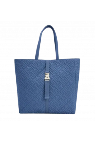 TOMMY HILFIGER FLOW TOTE - MONOGRAM PALE BLUE DBX