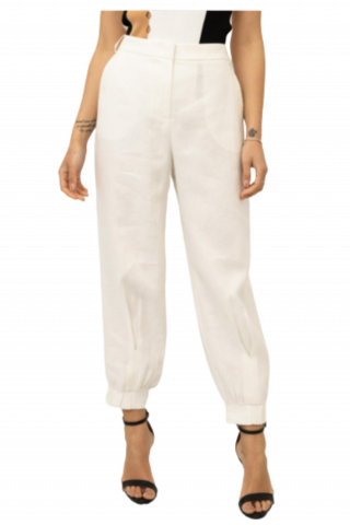 BCBGMAXAZRIA PANTS 23SRP214LI03 WHITE