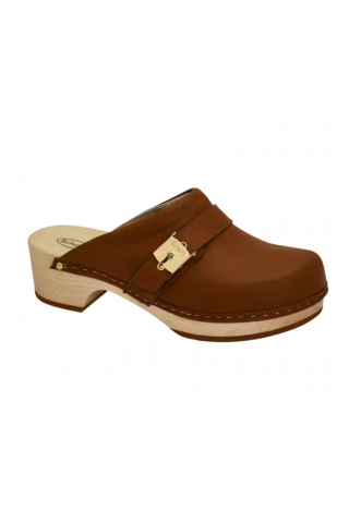 SCHOLL PESCURA CLOG 50 - F299831175 COGNAC