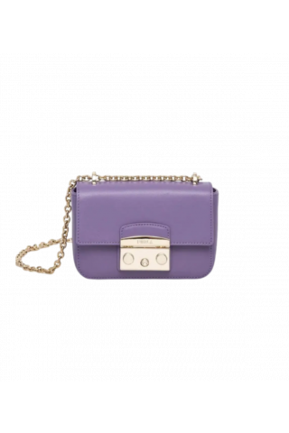 FURLA METROPOLIS MINI CROSSBODY - VITELLO ROMA VIBE PURPLE