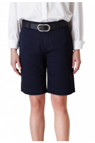 SARAH LAWRENCE COTTON SHORTS CHINO 2-408110 DARK BLUE