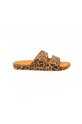 FREEDOM MOSES - FIERCE SOL PRINT ORANGE LEOPARD