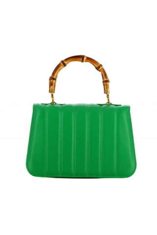 LA CARRIE STICH&SPUN LOLITA MED. HAND BAG LEATHER GREEN