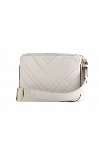 DKNY DELPHINE CROSS BODY HANDBAG R23EBG29 ECRU