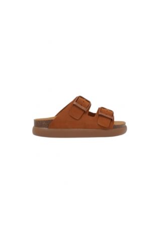 SCHOLL NOELLE CHUNKY SUEDE SA WOMENS BRANDY