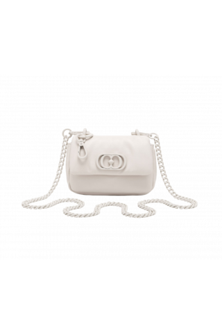 LA CARRIE DECCAN MINI SHOULDER BAG LEATHER WHITE