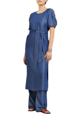 DIANA GALLESI - DRESS DENIM BLUE
