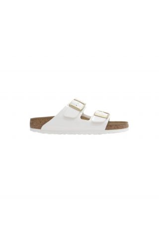 BIRKENSTOCK - ADULTS TEX UNISEX SYNTHETICS ARIZONA BF PATENT WHITE NARROW CORE