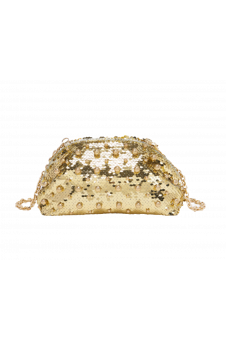 LA CARRIE NIGHT PAYETTE CLUTCH SYNTHETIC GOLD STRASS