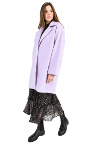 MOLLY BRACKEN LADIES WOVEN COAT - P1723B LILAC FRANCE