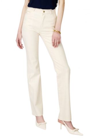 SARAH LAWRENCE - JEAN WITH 5 POCKETS RW STR 7/8 OFFWHITE