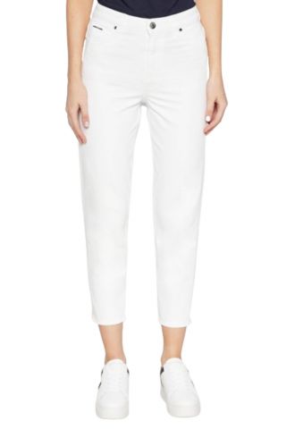 CALVIN KLEIN - HIGH RISE TAPERED INFINITE WHITE