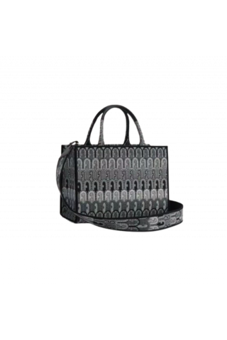 FURLA - OPPORTUNITY S TOTE - TESSUTO JACQUARD TONI GRIGIO