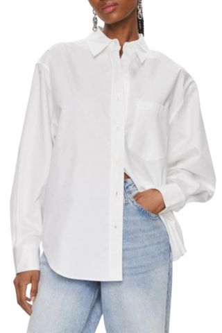 CALVIN KLEIN - RELAXED COTTON SHIRT WHITE_YAF