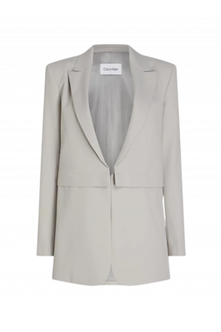 CALVIN KLEIN - MODULAR TECH BLAZER SAND PEBBLE