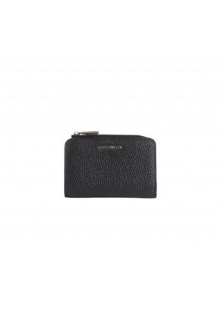 COCCINELLE WALLET GRAIN.LEA. NOIR METALLIC SOFT E2MW511C101_001