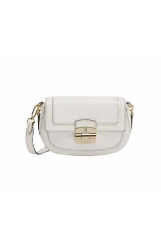 FURLA CLUB 2 S CROSSBODY 26 - VITELLO ROMA + VITELLO ST.ERACLE MARSHMALLOW