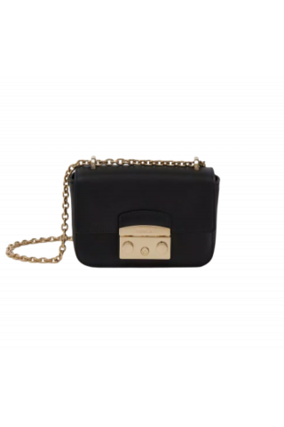 FURLA METROPOLIS MINI CROSSBODY - VITELLO ROMA NERO NEW ITALY