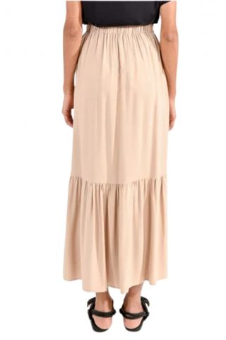 MOLLY BRACKEN LADIES WOVEN SKIRT N99CE BEIGE