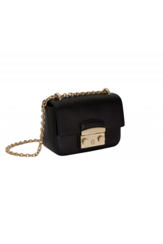 FURLA METROPOLIS MINI CROSSBODY - VITELLO ROMA NERO NEW ITALY