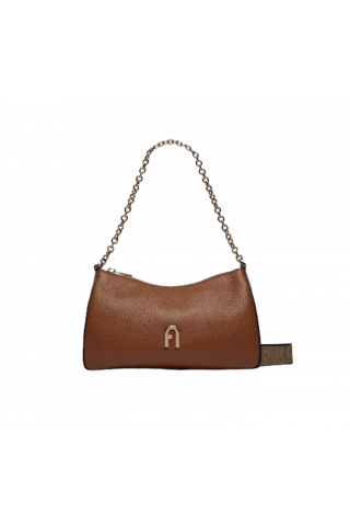 FURLA PRIMULA MINI C.BODY DOUBLE STRAP - VITE COGNAC + MEYAL TAUPE