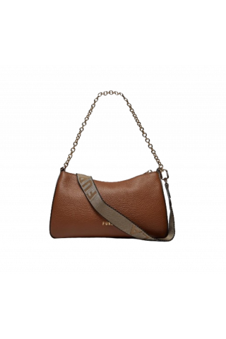 FURLA PRIMULA MINI C.BODY DOUBLE STRAP - VITE COGNAC + MEYAL TAUPE