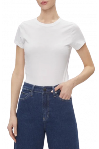 CALVIN KLEIN - SMOOTH COTTON BABY TEE WHITE