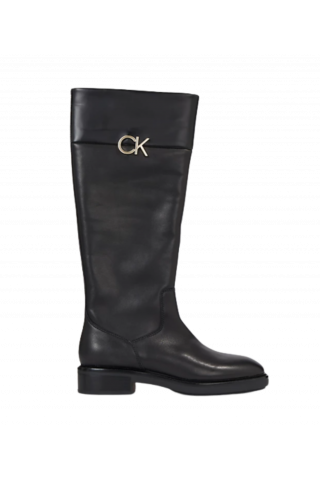 CALVIN KLEIN RUBBER SOLE KNEE BOOT W/HW