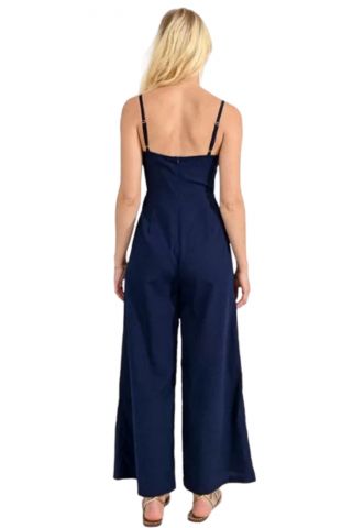 MOLLY BRACKEN LADIES WOVEN JUMPSUIT