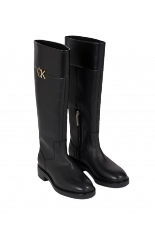 CALVIN KLEIN RUBBER SOLE KNEE BOOT W/HW