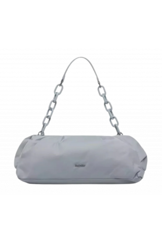 CALVIN KLEIN SOFT NYLON SHOULDER BAG LG - CK PEARL BLUE DYI