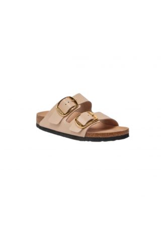 BIRKENSTOCK - LEATHER ARIZONA BB LENA HIGH SHINE NEW BEIGE NARROW FIT