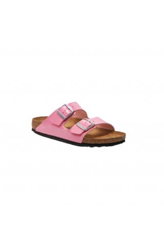 BIRKENSTOCK - BS CLASSIC ARIZONA BF PATENT CANDY PINK/BLACK NARROW FIT