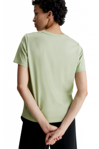CALVIN KLEIN  - MICRO LOGO T-SHIRT DESERT SAGE
