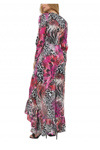 GUESS LUANA LONG DRESS ANIMAL PRINT