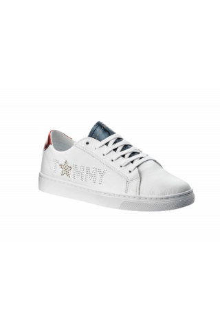 TOMMY HILFIGER STAR METALLIC SNEAKER FW0FW02349 WHITE