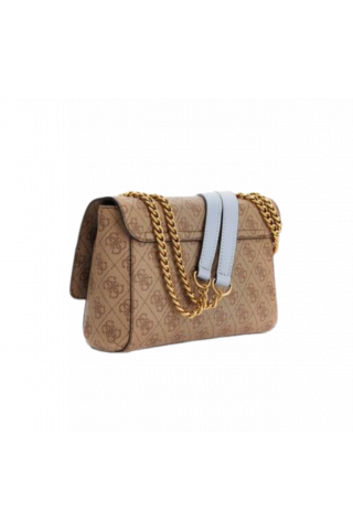 GUESS NELL LOGO CNVRTBLE XBODY FLAP SB873521 4G LOGO BEIGE/CIEL
