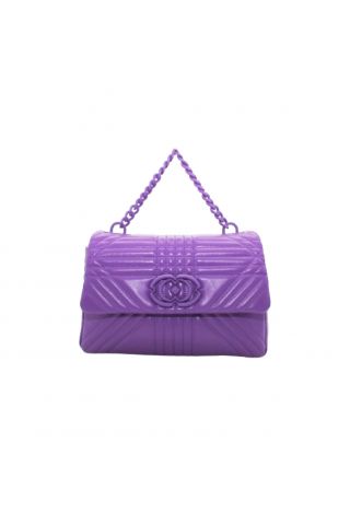 LA CARRIE - GRATE STEPHY MED.HAND BAG LEATHER VIOLET