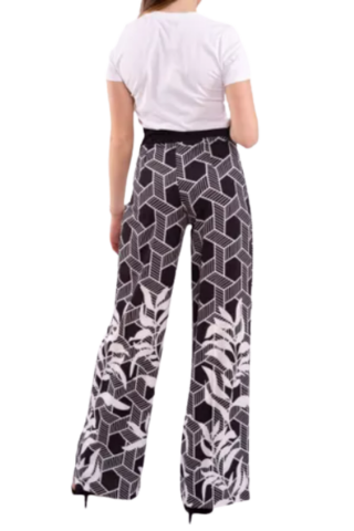 FRACOMINA FLARE PANT BLK/WHT