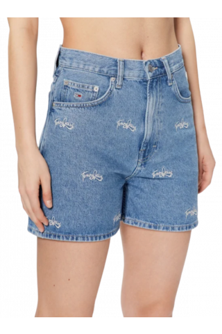 TOMMY HILFIGER MOM SHORT BG7038 - DENIM MEDIUM BLUE 1A5